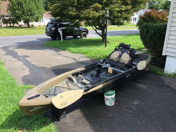 Picture of the Ascend 12T kayak ready to be transported